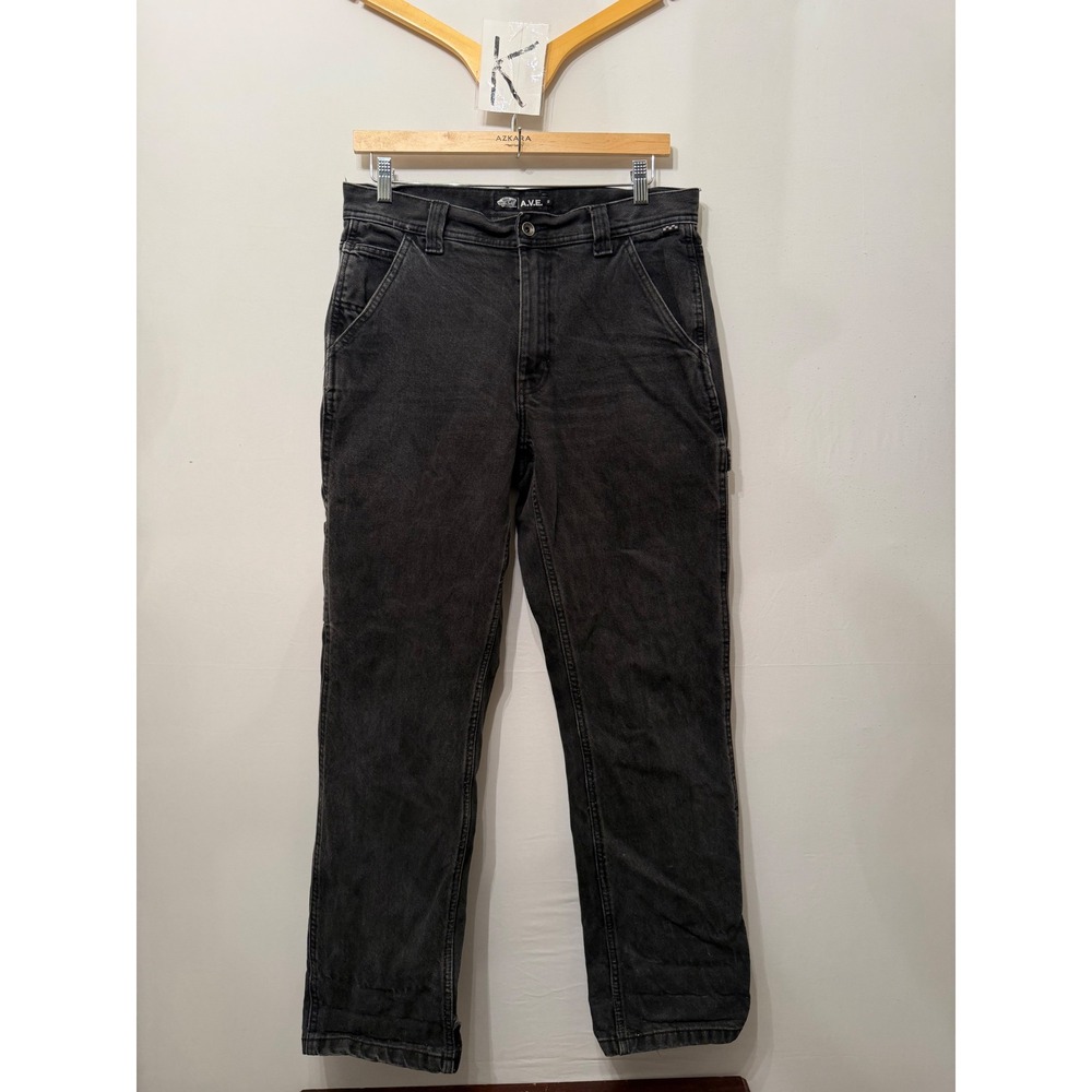 Vans Pants A.V.E. Relaxed Carpenter Skate Workwear Washed Black Size 32